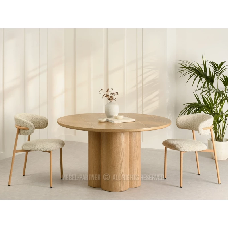 Okrúhly jedálenský stôl 130 cm OISIN - dub