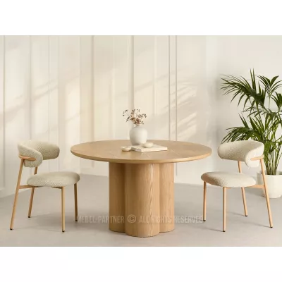 Okrúhly jedálenský stôl 130 cm OISIN - dub