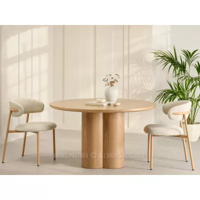 Okrúhly jedálenský stôl 130 cm OISIN - dub
