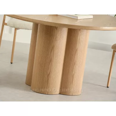 Okrúhly jedálenský stôl 130 cm OISIN - dub