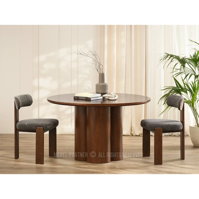 Okrúhly jedálenský stôl 130 cm OISIN - orech
