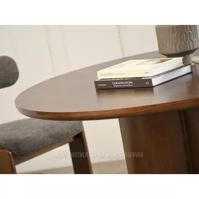 Okrúhly jedálenský stôl 130 cm OISIN - orech