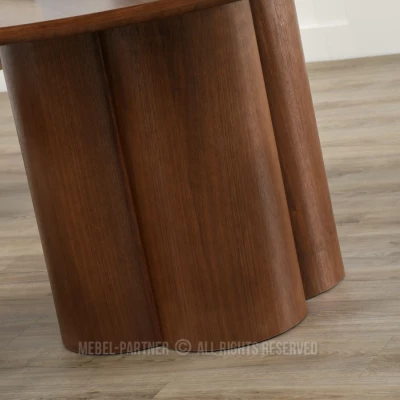 Okrúhly jedálenský stôl 130 cm OISIN - orech