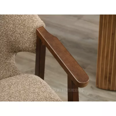 Jedálenská stolička TOLERO - hnedá / orech
