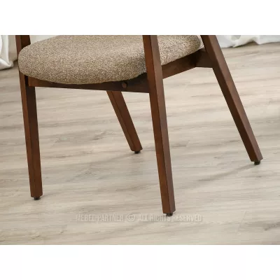 Jedálenská stolička TOLERO - hnedá / orech