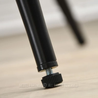 Dizajnová jedálenská stolička NENET - hnedá / orech / čierna