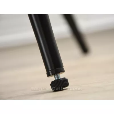 Dizajnová jedálenská stolička NENET - hnedá / orech / čierna