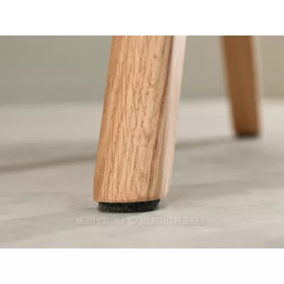 Otočná jedálenská stolička ACANTHA - krémová / dub