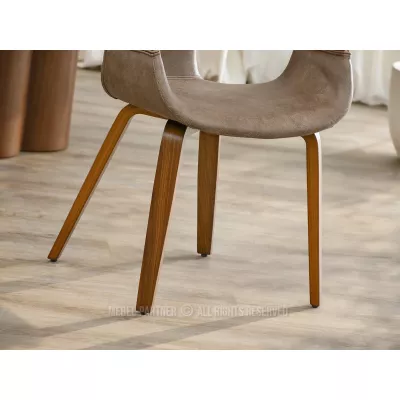 Jedálenská stolička DARLENIS - hnedá / orech