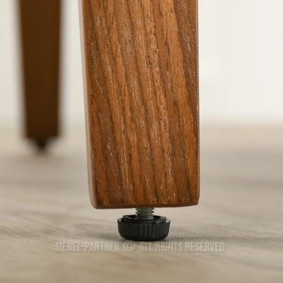 Jedálenská stolička DARLENIS - krémová / hnedá / orech