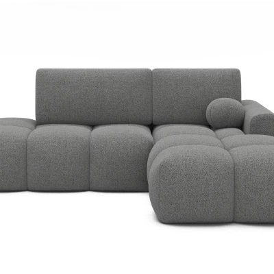 Dizajnová rohová sedacia súprava NIMUE - šedá, pravý roh