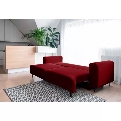 Elegantná trojmiestna pohovka AVENIA - červená