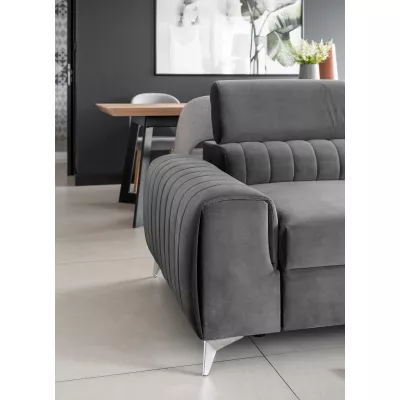 Trojmiestna pohovka do obývacej izby MELISENDE - šedá