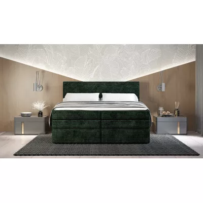 Americká posteľ 180x200 CALVIA 1 - zelená + topper ZADARMO