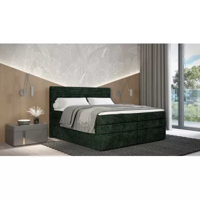 Americká posteľ 180x200 CALVIA 1 - zelená + topper ZADARMO