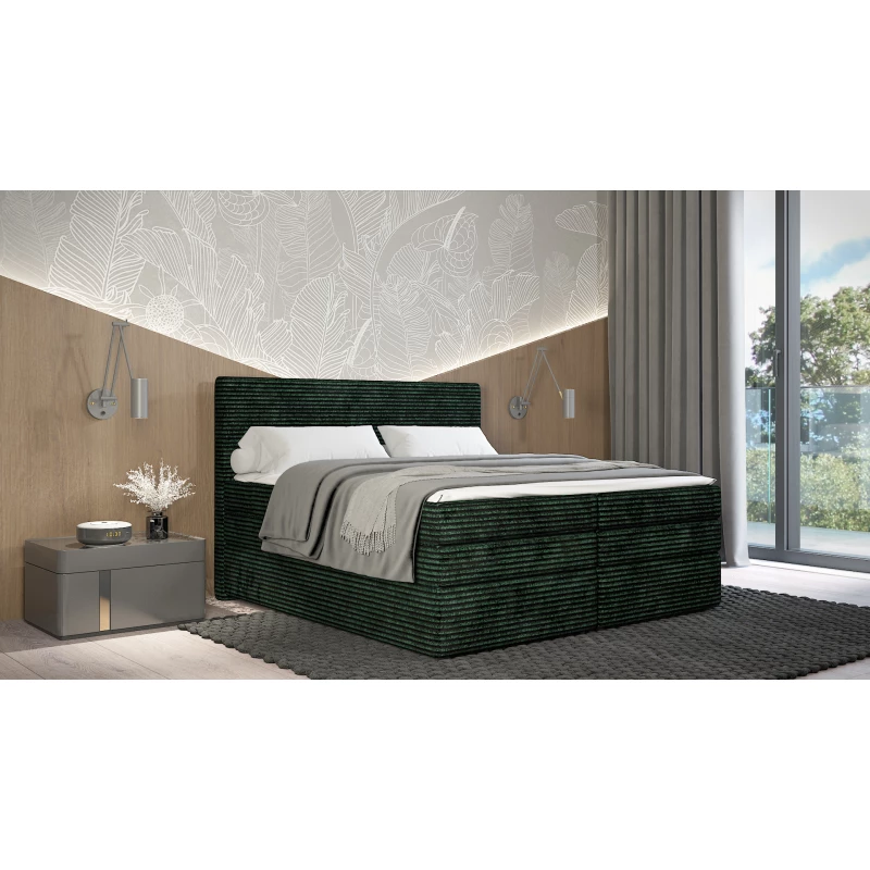 Americká posteľ 180x200 CALVIA 2 - zelená + topper ZADARMO
