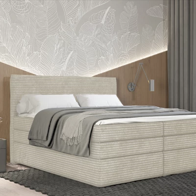 Americká posteľ 140x200 CALVIA 1 - ecru + topper ZADARMO