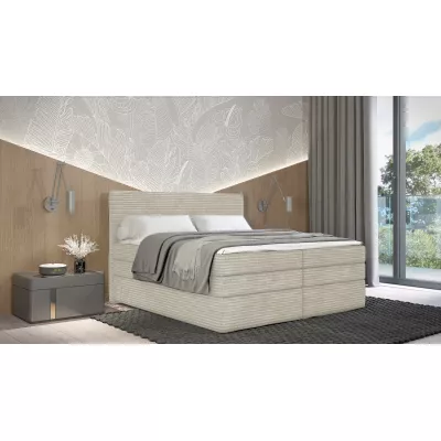 Americká posteľ 160x200 CALVIA 2 - ecru + topper ZADARMO