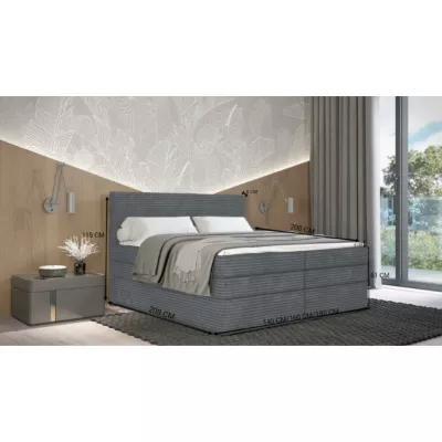 Americká posteľ 160x200 CALVIA 2 - béžová + topper ZADARMO