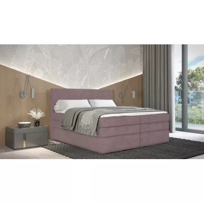 Americká posteľ 140x200 CALVIA 1 - ružová + topper ZADARMO
