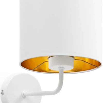 Nástenná moderná lampa VESPILLO - biela / zlatá