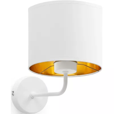 Nástenná moderná lampa VESPILLO - biela / zlatá