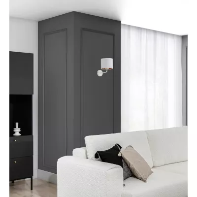 Nástenná moderná lampa VESPILLO - biela / zlatá