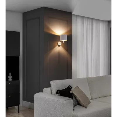 Nástenná moderná lampa VESPILLO - biela / zlatá