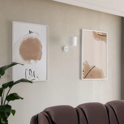 Nástenná moderná lampa VESPILLO - biela
