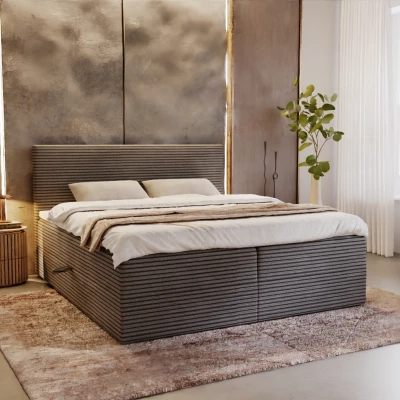 Kontinentálna posteľ 160x200 ORVEXA 1 - šedá