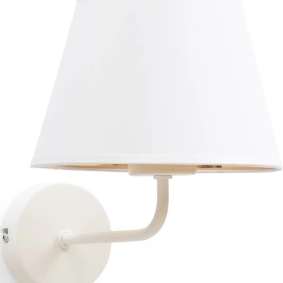 Nástenná moderná lampička VESPILLO - biela / zlatá