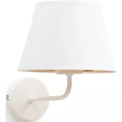 Nástenná moderná lampička VESPILLO - biela / zlatá