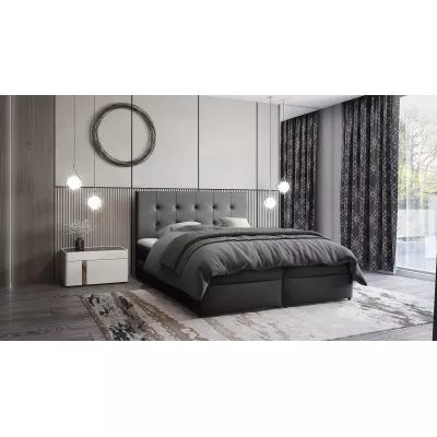 Americká posteľ 160x200 ALBERA 2 - čierna