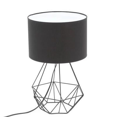 Stolová lampa na nočný stolík BENIGNE - čierna
