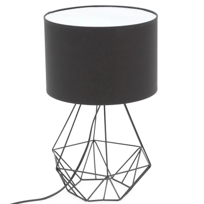 Stolová lampa na nočný stolík BREVITAS - čierna