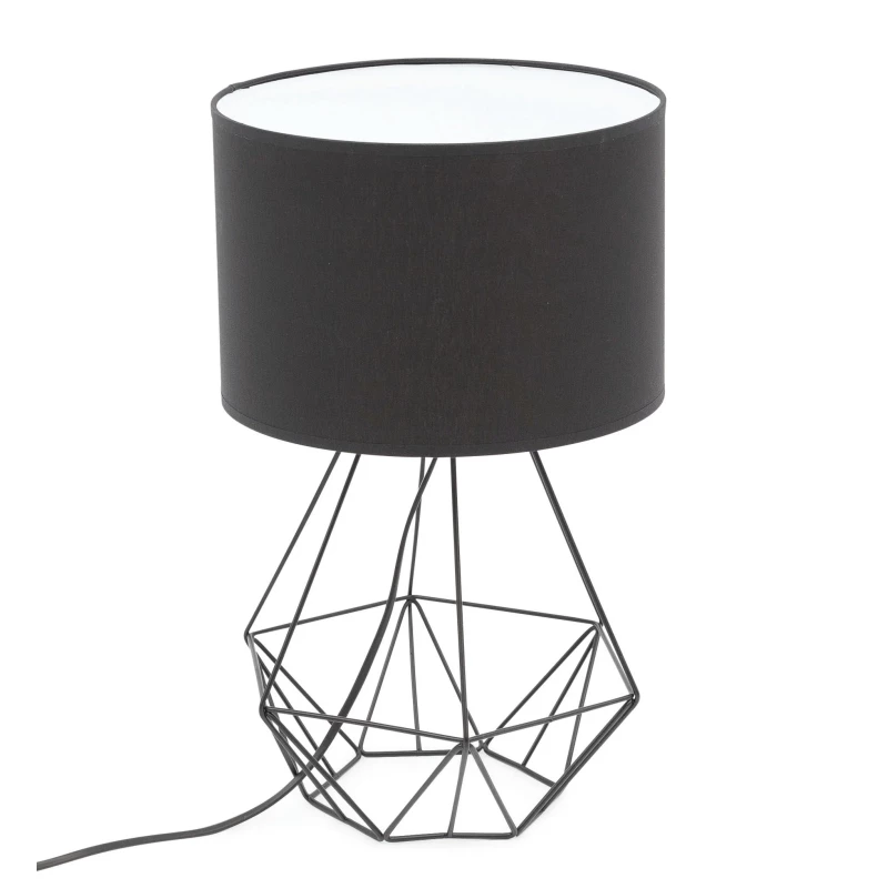Stolová lampa na nočný stolík BREVITAS - čierna