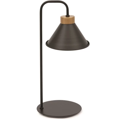 Moderná stolná lampa DETMER - čierna / zlatá