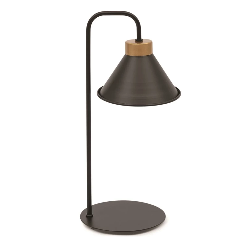 Moderná stolná lampa DETMER - čierna / zlatá