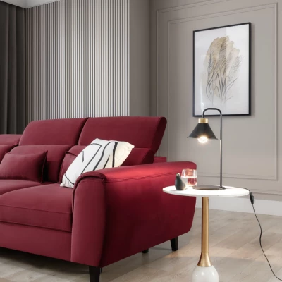 Moderná stolná lampa DETMER - čierna / zlatá