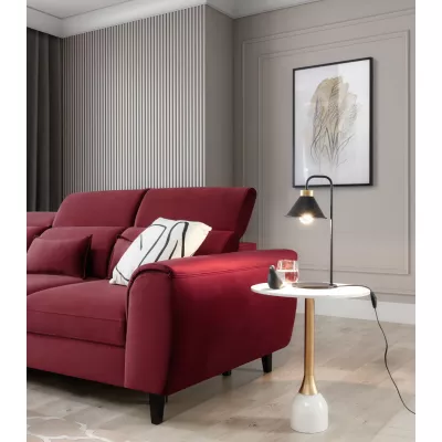 Moderná stolná lampa DETMER - čierna / zlatá