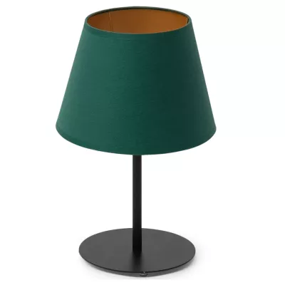 Stolová lampička na nočný stolík VESPILLO - zelená/zlatá/čierna