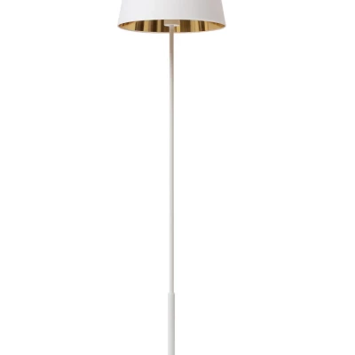 Stojacia lampa v škandinávskom štýle VESPILLO - biela / zlatá