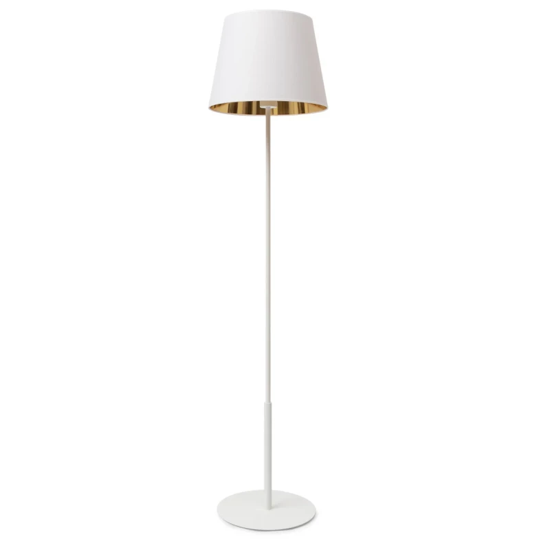 Stojacia lampa v škandinávskom štýle VESPILLO - biela / zlatá