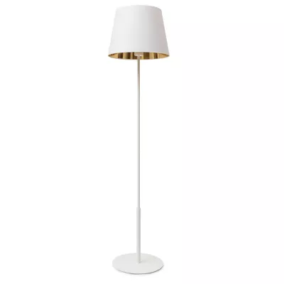 Stojacia lampa v škandinávskom štýle VESPILLO - biela / zlatá