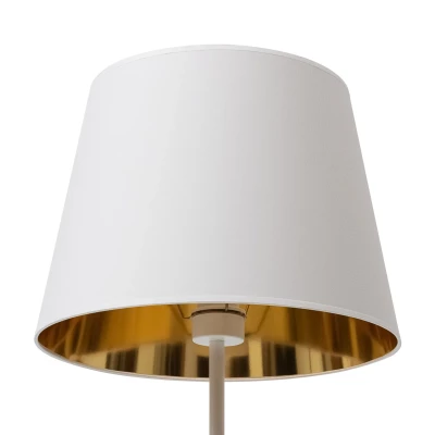 Stojacia lampa v škandinávskom štýle VESPILLO - biela / zlatá