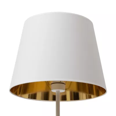 Stojacia lampa v škandinávskom štýle VESPILLO - biela / zlatá
