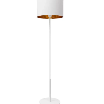 Škandinávska stojanová lampa VESPILLO - biela / zlatá