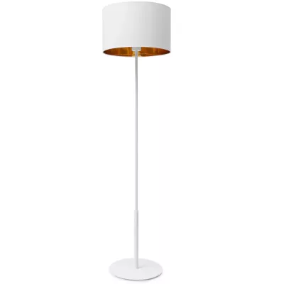 Škandinávska stojanová lampa VESPILLO - biela / zlatá