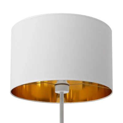 Škandinávska stojanová lampa VESPILLO - biela / zlatá