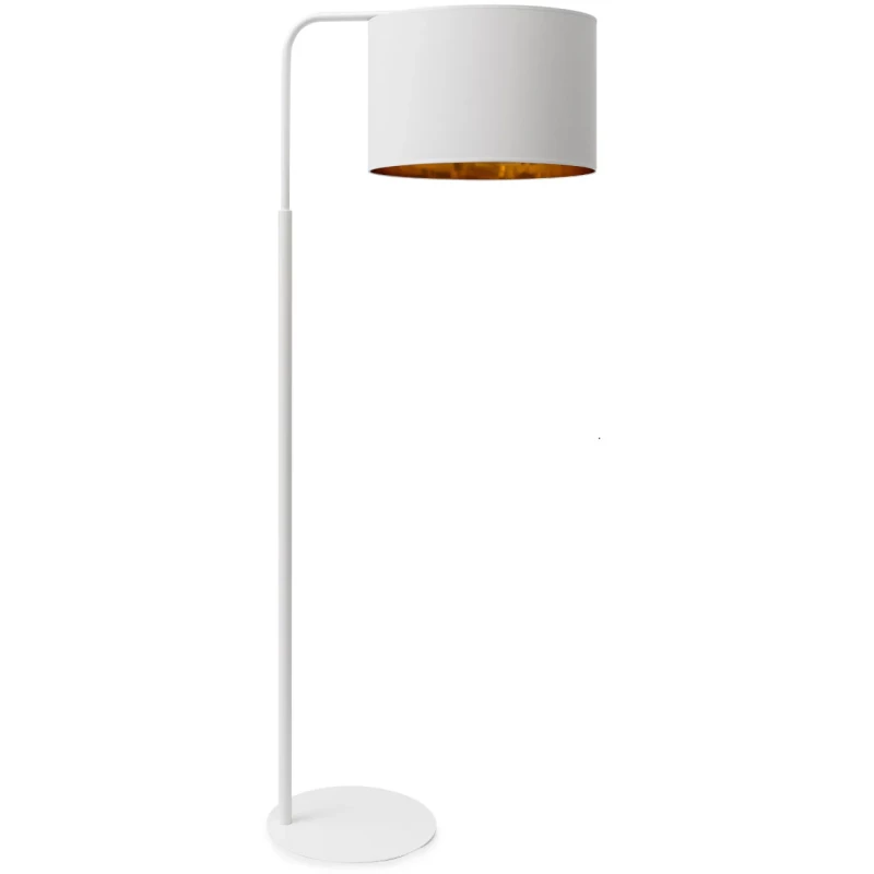 Stojaca lampa VESPILLO - biela / zlatá